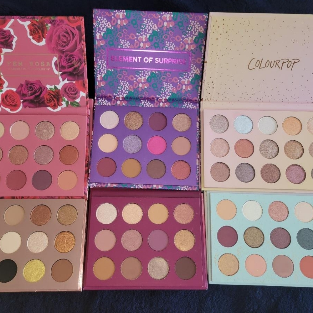 🚫🚫🚫SOLD🚫🚫🚫 Colourpop eyeshadow palette lot